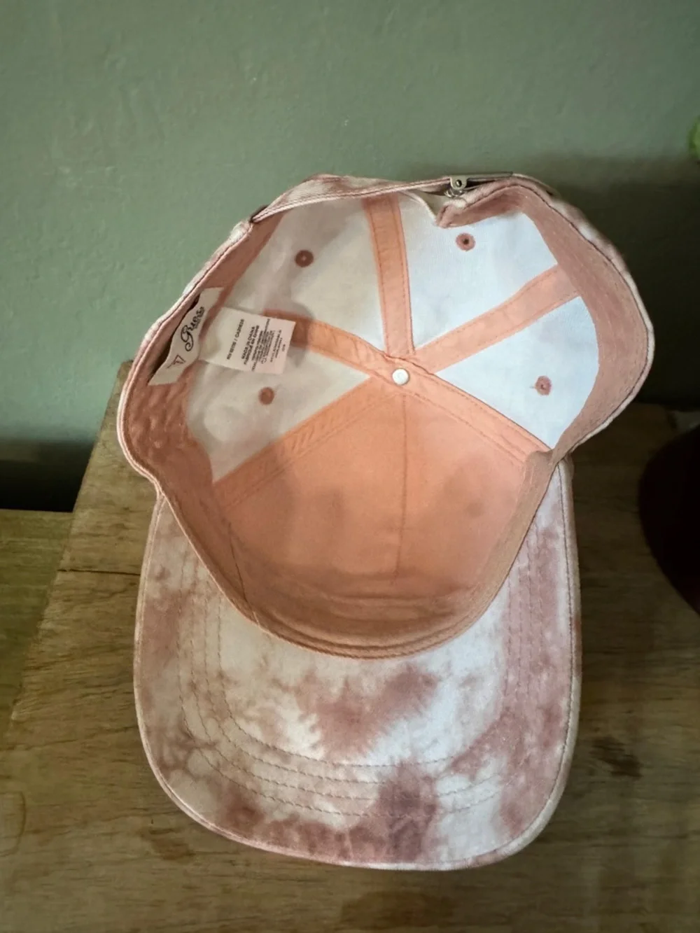 GUESS Pink Tie Dye Baseball Cap Logo Adjustable Hat